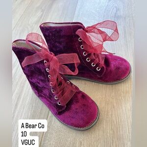 Red Velvet Boots Kids
